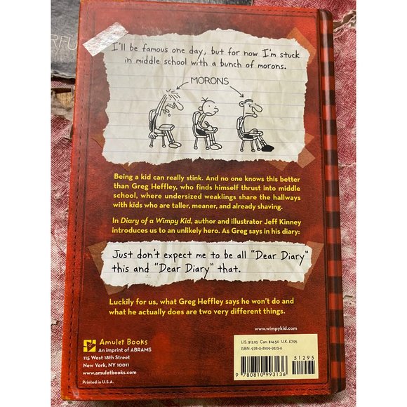 Diary of a wimpy kid hardcover book - Picture 3 of 4